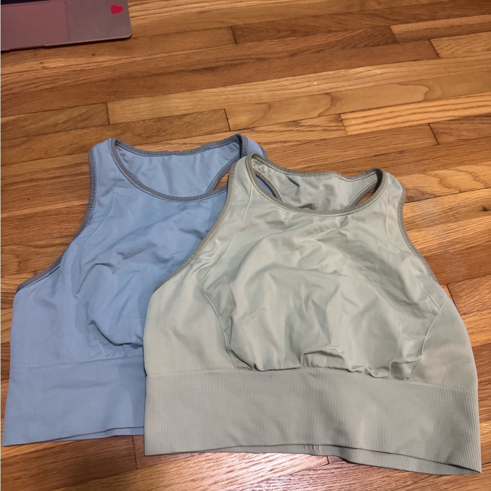 lululemon athletica Blue and Green Sports Bras